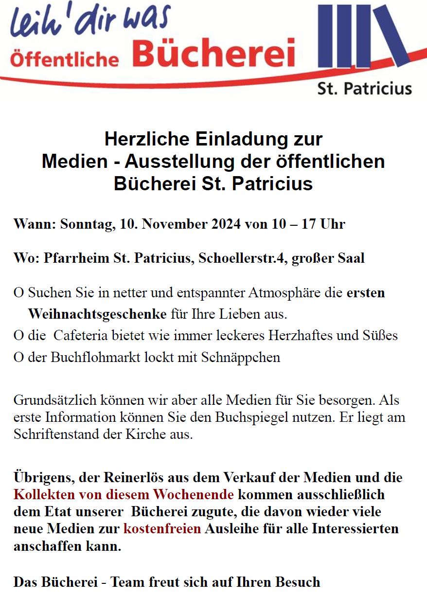 Buchausstellung 10.11.2024